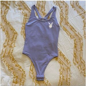 Lilac playboy bunny bodysuit
